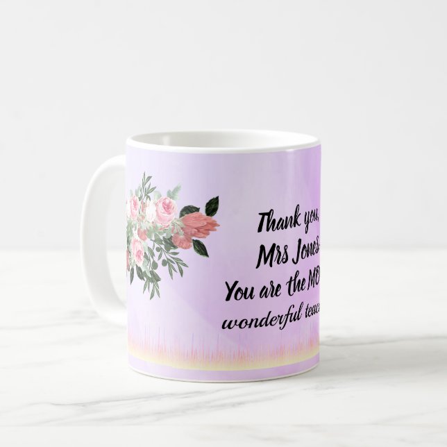 De Café Caneca para professor maravilhoso (Frente Esquerda)