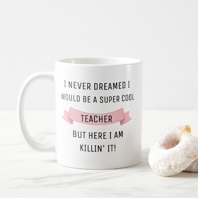 De Café Caneca para Professor Presente para Professor Agra (Com Donut)