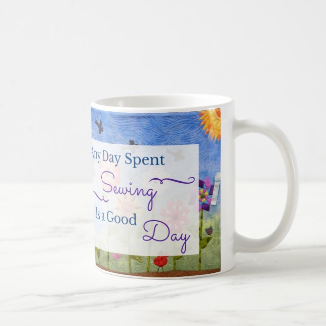 De Café Caneca para quilters ou fanáticos sewing (Direita)