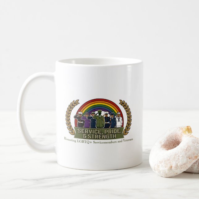 De Café Caneca para Veteranos LGBTQ+ (Com Donut)