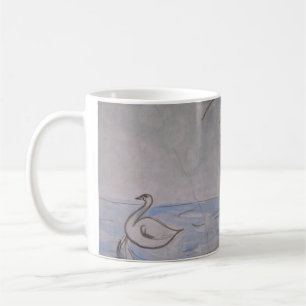 De Café caneca paralela do universo da cisne & do