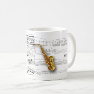 De Café Caneca partitura e saxofone