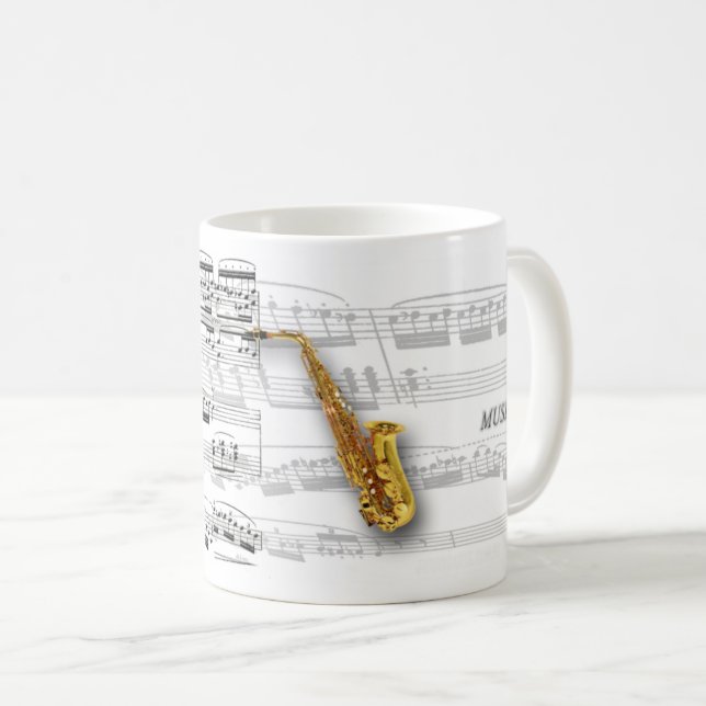 De Café Caneca partitura e saxofone (Frente Esquerda)