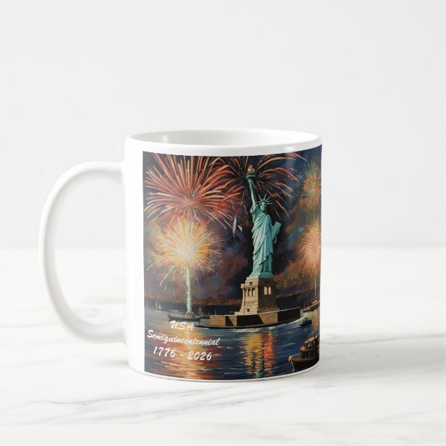De Café Caneca patriótica com a Dama Liberdade (Esquerda)