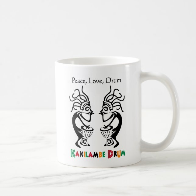 De Café Caneca - paz, amor, cilindro - registro do (Direita)