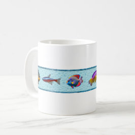 De Café Caneca Peixes Tropicais (Coleção Bridget)