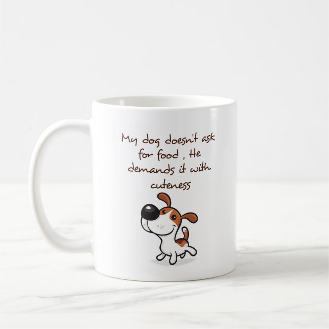 De Café Caneca Perfeita para Pata-Cachorro (Esquerda)