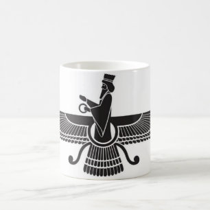 De Café Caneca persa Irã do Zoroastrian