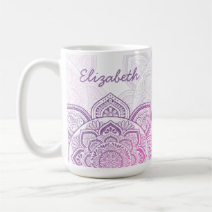 De Café Caneca Personalizada 450ml Rosaline Mandala