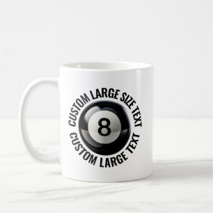 De Café Caneca Personalizada 8 Ball Tamanho Grande 330ml