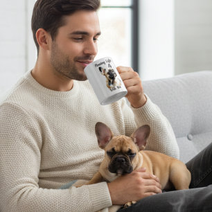 De Café Caneca Personalizada Aquarela Bulldog Francês Pet