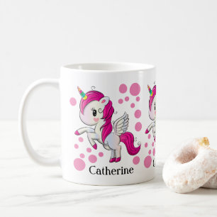 De Café Caneca personalizada bonito do unicórnio