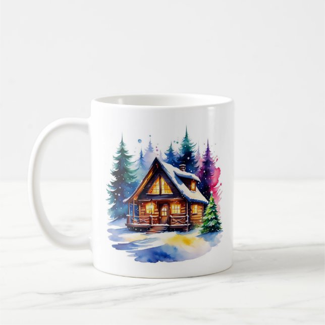 De Café Caneca Personalizada Cabana Aconchegante (Esquerda)