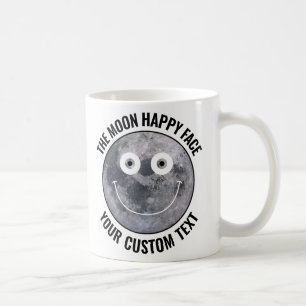 De Café Caneca Personalizada Com a Cara Feliz da Lua
