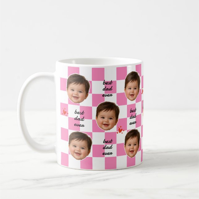 De Café Caneca Personalizada com Foto do Bebê Melhor Pai d (Esquerda)