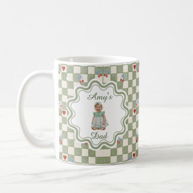 De Café Caneca Personalizada com Foto do Bebê para o Dia d (Esquerda)