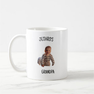 De Café Caneca Personalizada com Foto do Bebê para Vovô e 