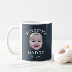 De Café Caneca Personalizada com Foto do Rosto Cream Navy