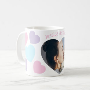 De Café Caneca Personalizada com Foto & Nome e Coração Mac