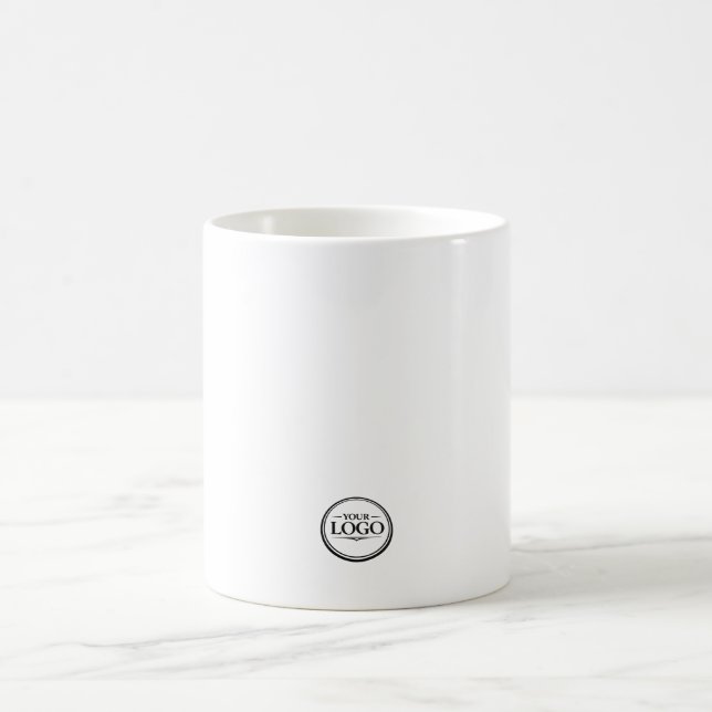 De Café Caneca personalizada com logotipo único pequeno (Centro)