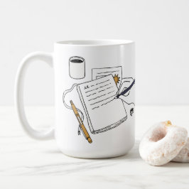 De Café Caneca Personalizada com Nome - Café, Livros & Noi