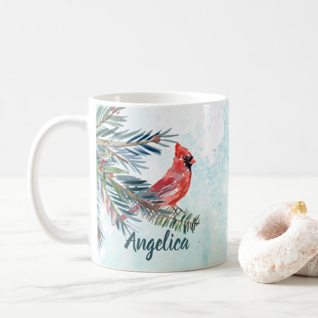 De Café Caneca Personalizada com Nome Cardinal (Com Donut)