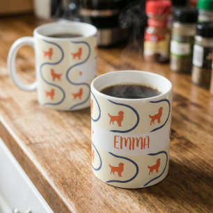 De Café Caneca Personalizada com Nome do Golden Retriever
