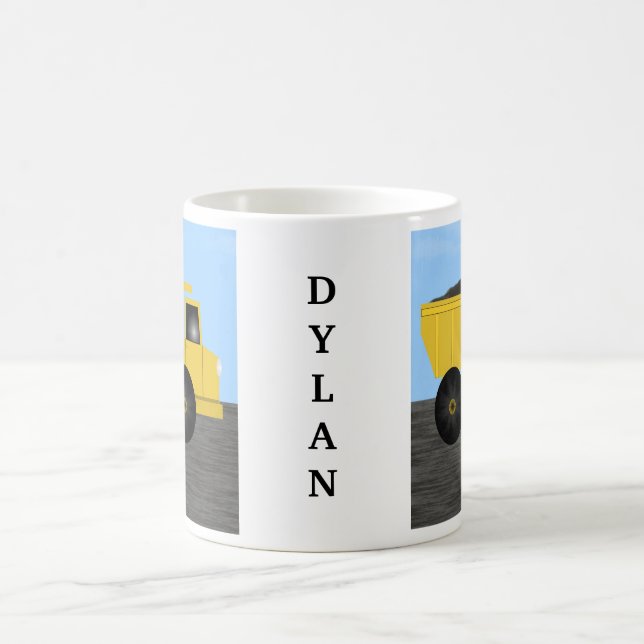 De Café Caneca Personalizada com Nome Dylan Caminhão Bascu (Centro)