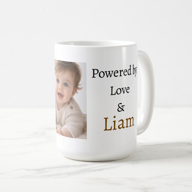 De Café Caneca Personalizada com Nome e Foto | Personal (Frente Esquerda)