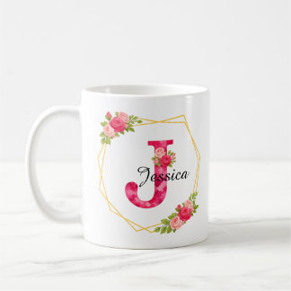 De Café Caneca Personalizada com Nome e Inicial Presente F