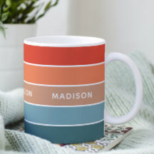 Caneca Personalizada com Nome e Tons Terrosos