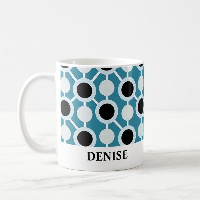 De Café Caneca Personalizada com Padrão (Esquerda)