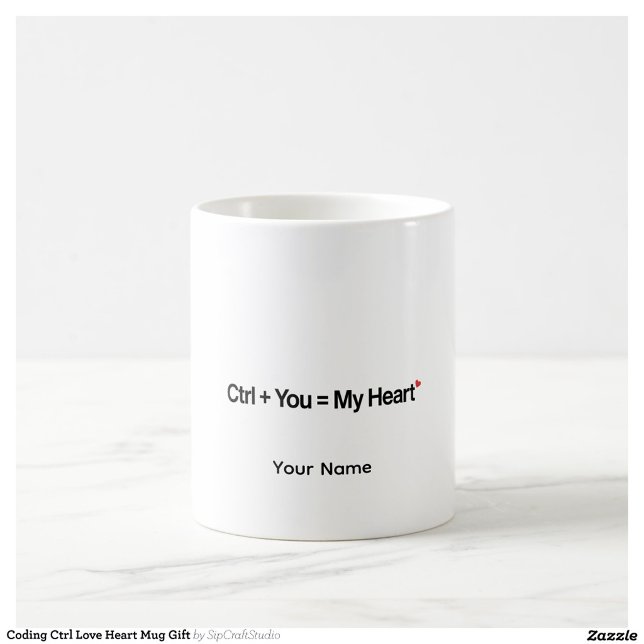 De Café Caneca Personalizada Ctrl Presente para Programado (Criador carregado)