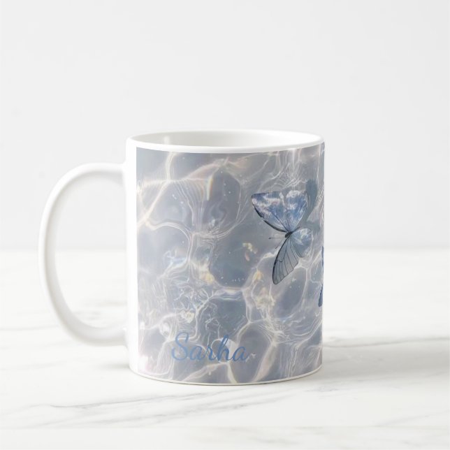 De Café Caneca Personalizada da Borboleta Mística (Esquerda)