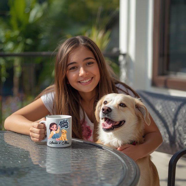 De Café Caneca Personalizada da Equipe “Boas Vibrações” Fo (Criador carregado)