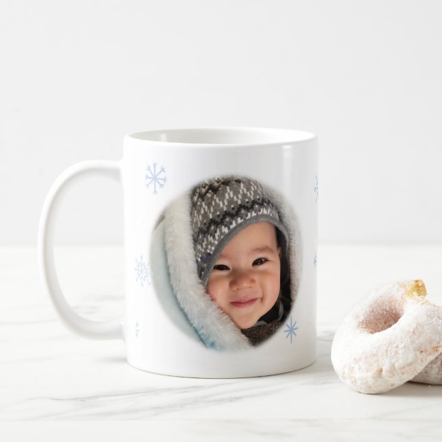 De Café Caneca personalizada da foto com foto (Com Donut)