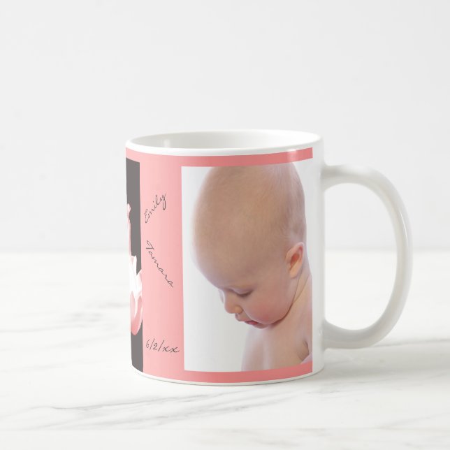 De Café Caneca personalizada da foto das tulipas BEBÉ (Direita)