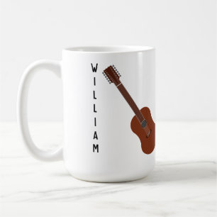 De Café Caneca personalizada da guitarra 12-String