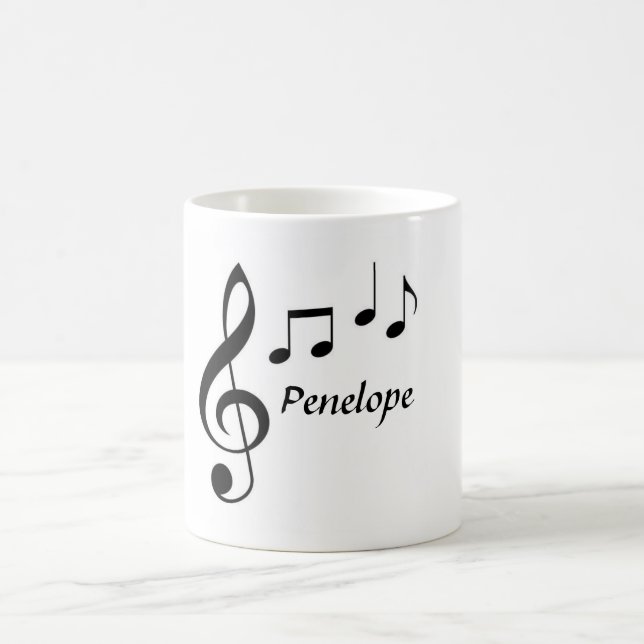De Café Caneca personalizada da nota da música (Centro)