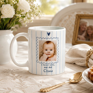 De Café Caneca Personalizada da Vovó com Foto do Bebê