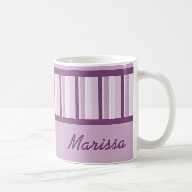 De Café Caneca personalizada Deco malva empoeirada (Direita)