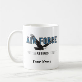 De Café Caneca personalizada do aposentado da força aérea