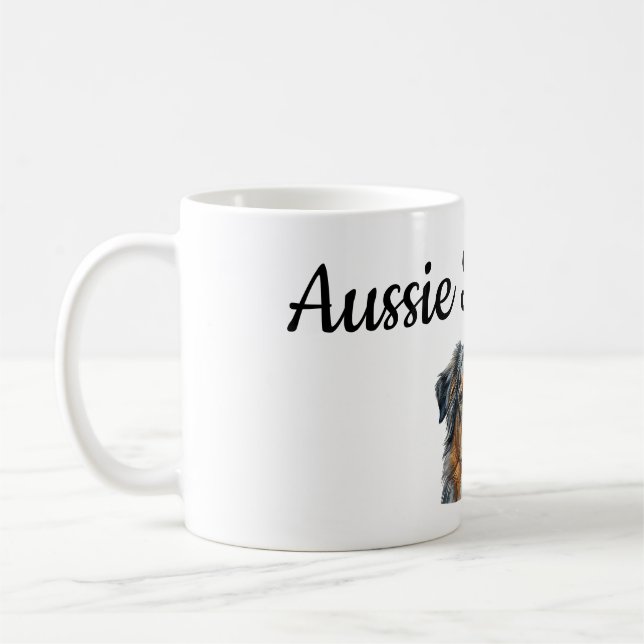 De Café Caneca Personalizada do Australian Shepherd – Pers (Esquerda)