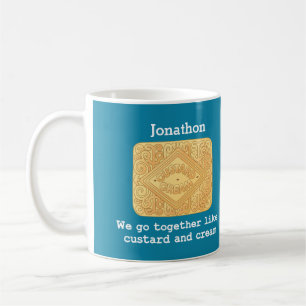 De Café Caneca personalizada do biscoito do namorado