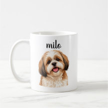 Caneca Personalizada do Cachorro Shih Tzu “Milo”
