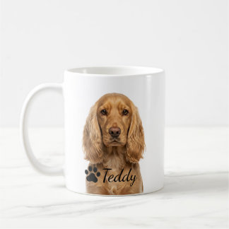 De Café Caneca Personalizada do Cocker Spaniel Dourado