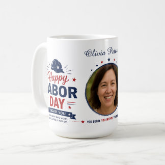 De Café Caneca Personalizada do Dia do Trabalhador com Fot