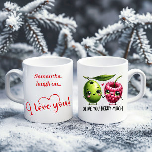De Café Caneca personalizada do Dia dos Namorados Citação