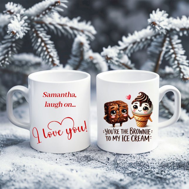De Café Caneca Personalizada do Dia dos Namorados Presente (Personalized Valentine Mug Cute Food I Love You Gift)