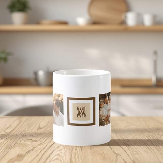 De Café Caneca personalizada do Dia dos Pais com Fotos – “ (Criador carregado)